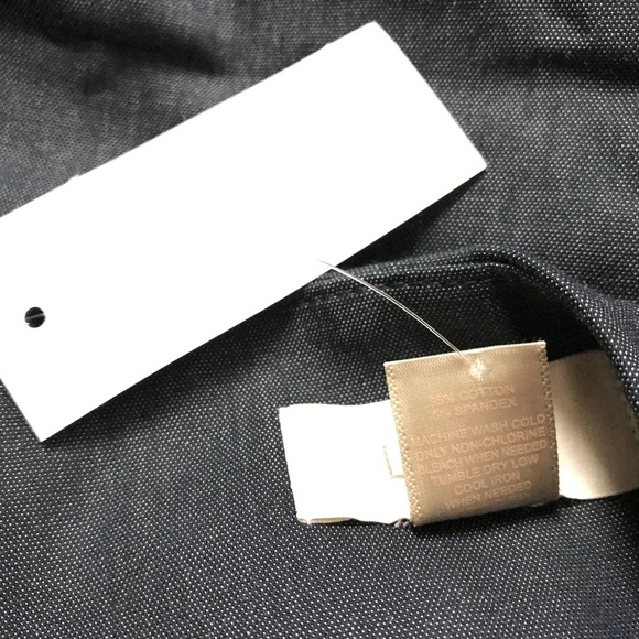 Loft Outlet Women's Chambray Blazer Jacket Cotton - Picture 5 of 5